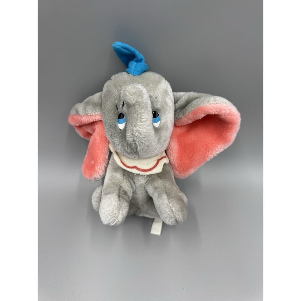 Vintage Walt Disney Dumbo Plush Elephant 7” Stuffed Animal No Tag